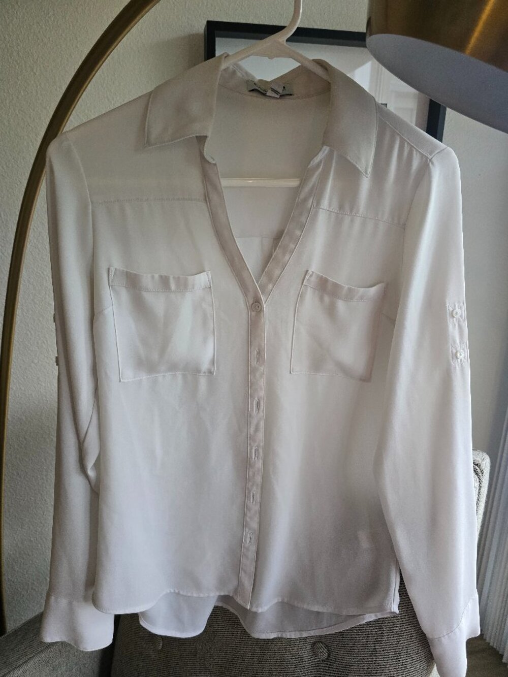Express Portofino Shirt White XS
